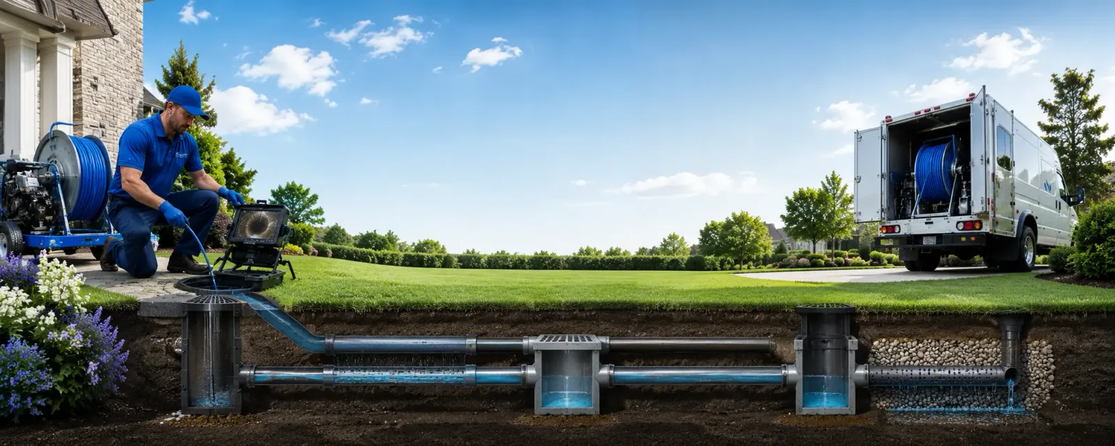 Outdoor drain cleaning information for Ferndale, CA